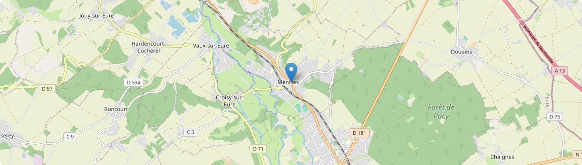Ménilles - Carte