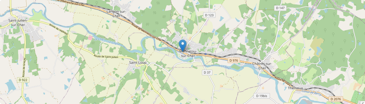 Mennetou-sur-Cher - Carte