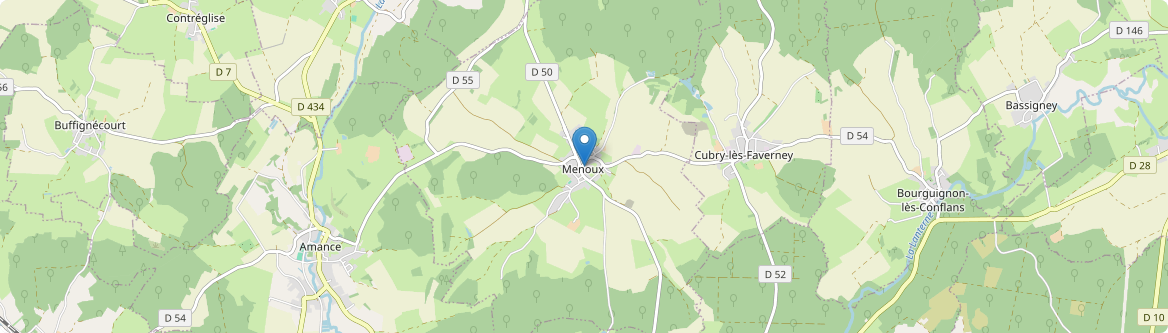 Menoux - Carte