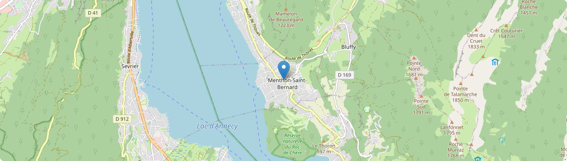 Menthon-Saint-Bernard - Carte
