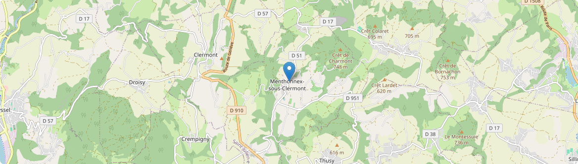 Menthonnex-sous-Clermont - Carte
