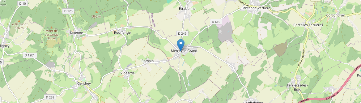 Mercey-le-Grand - Carte