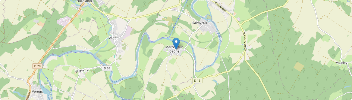 Mercey-sur-Saône - Carte