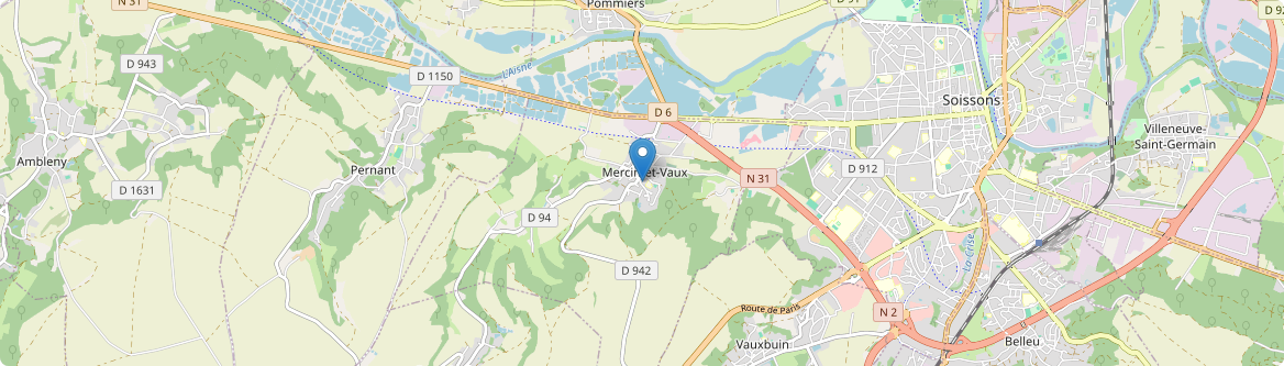 Mercin-et-Vaux - Carte