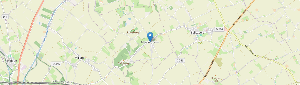 Merckeghem - Carte