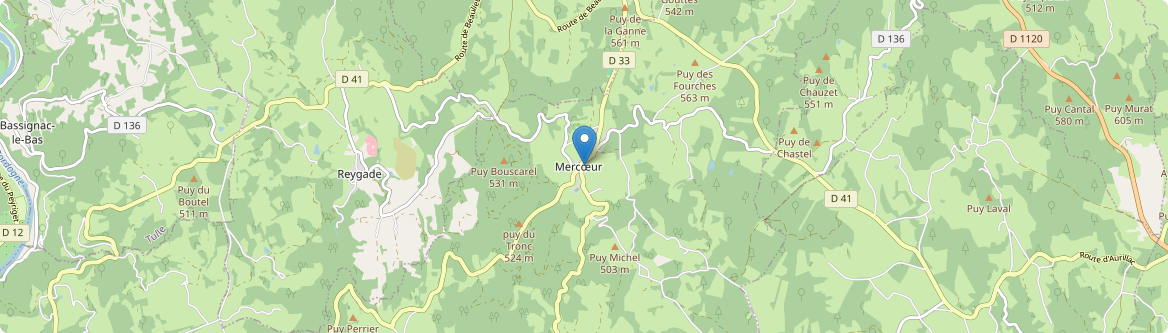 Mercœur - Carte