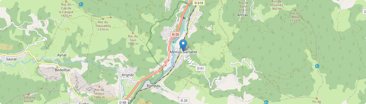 Mercus-Garrabet - Carte
