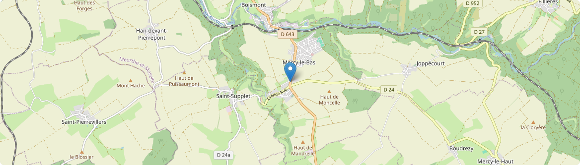 Mercy-le-Bas - Carte
