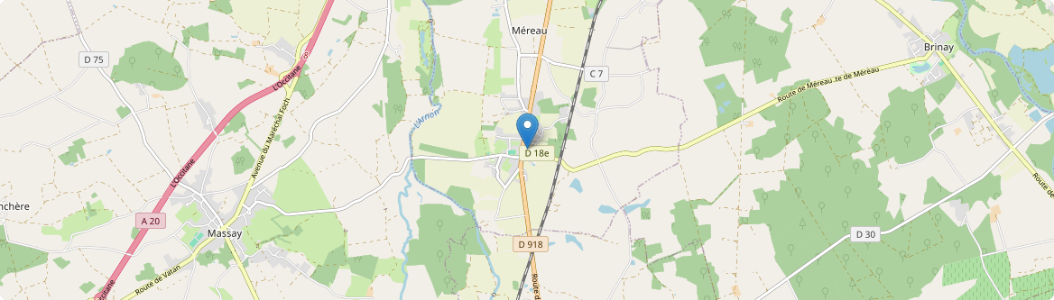 Méreau - Carte