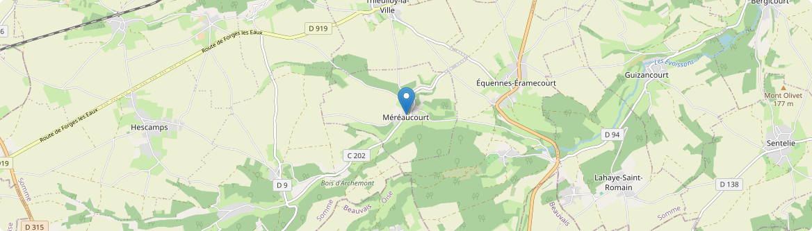 Méréaucourt - Carte
