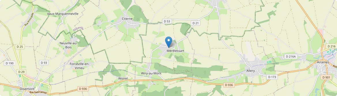 Mérélessart - Carte