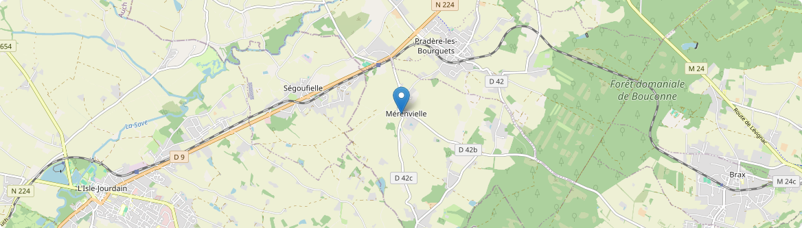 Mérenvielle - Carte