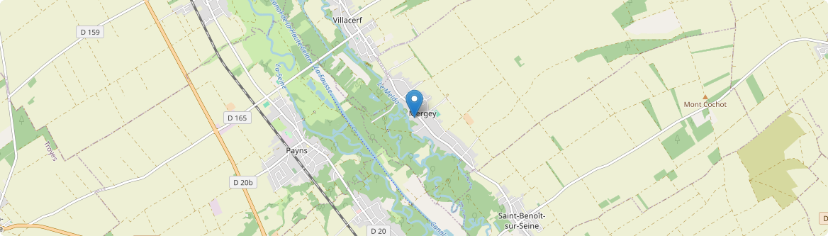 Mergey - Carte