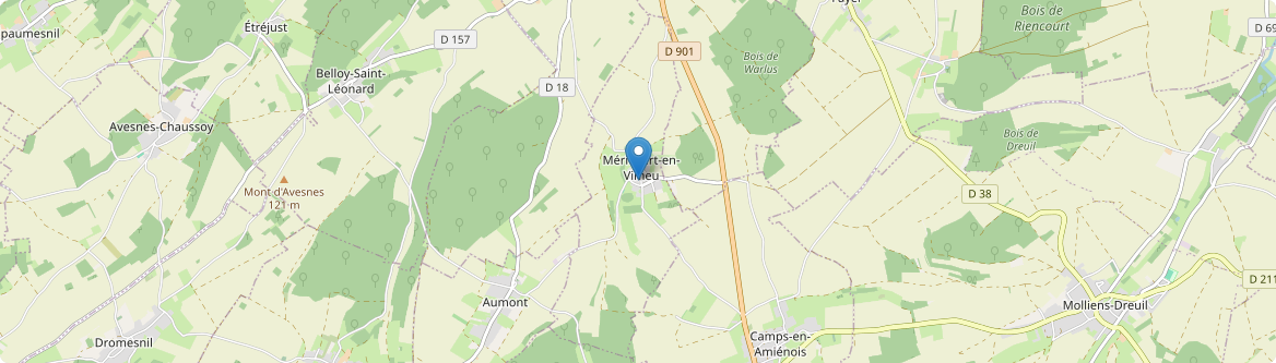 Méricourt-en-Vimeu - Carte