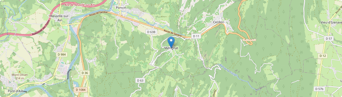 Mérignat - Carte