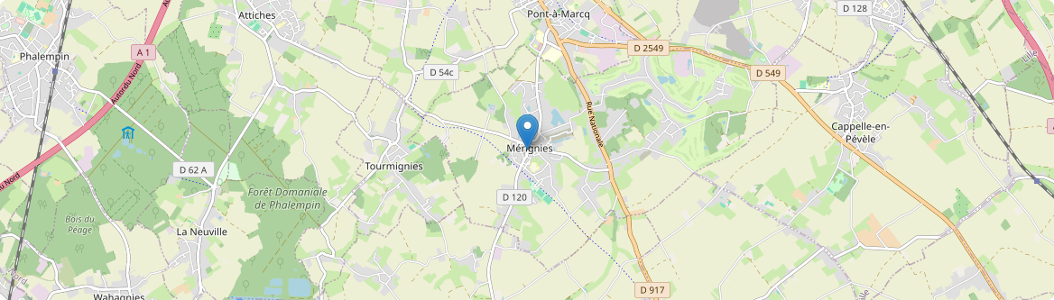 Mérignies - Carte