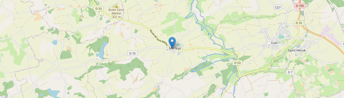 Merléac - Carte