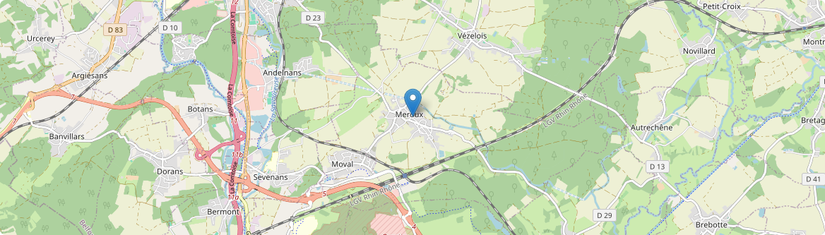 Meroux-Moval - Carte