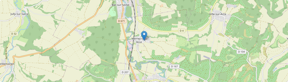 Merrey-sur-Arce - Carte