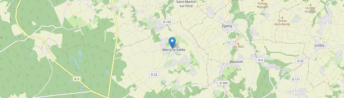 Merry-la-Vallée - Carte