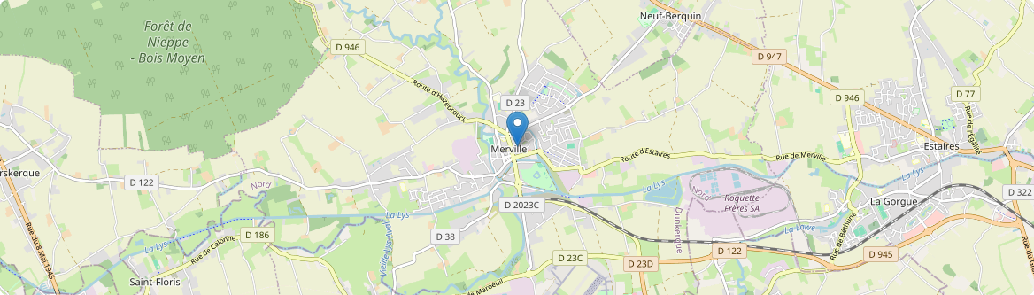 Merville - Carte