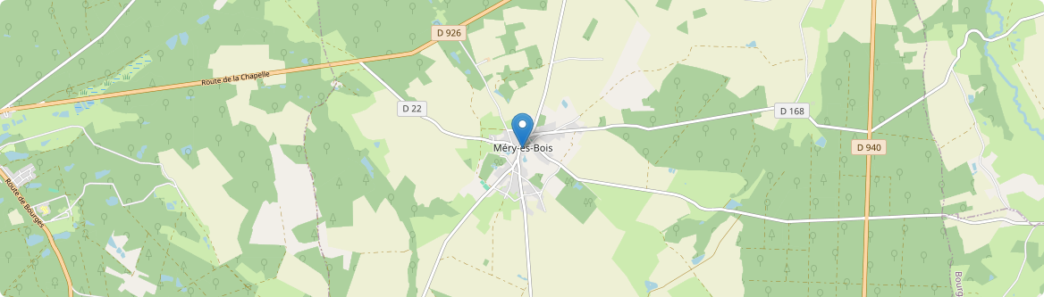 Méry-ès-Bois - Carte