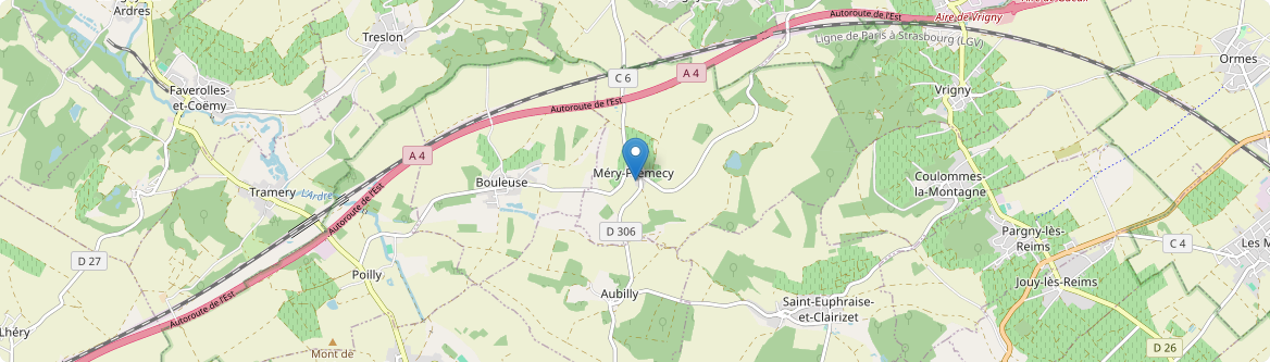 Méry-Prémecy - Carte