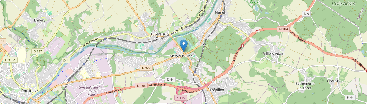 Méry-sur-Oise - Carte