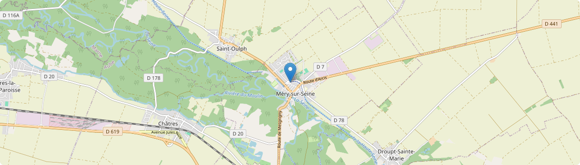 Méry-sur-Seine - Carte