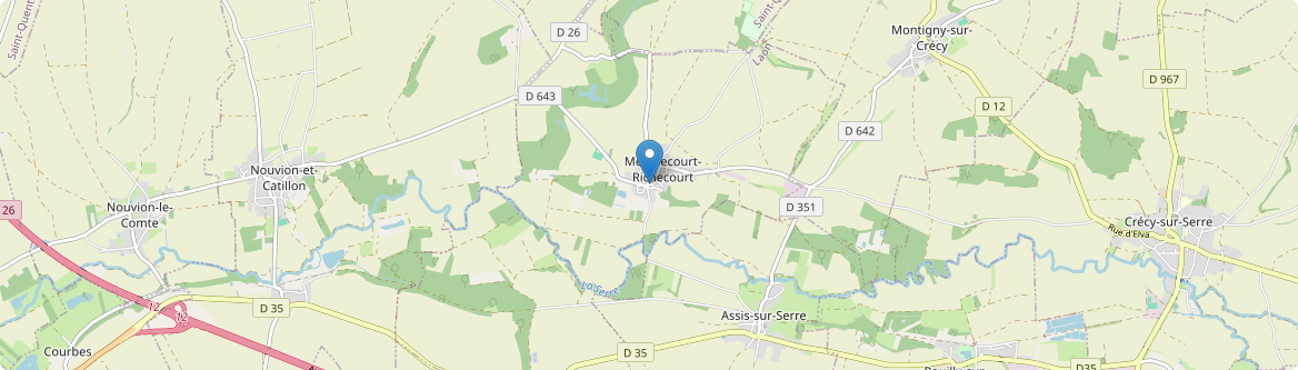 Mesbrecourt-Richecourt - Carte
