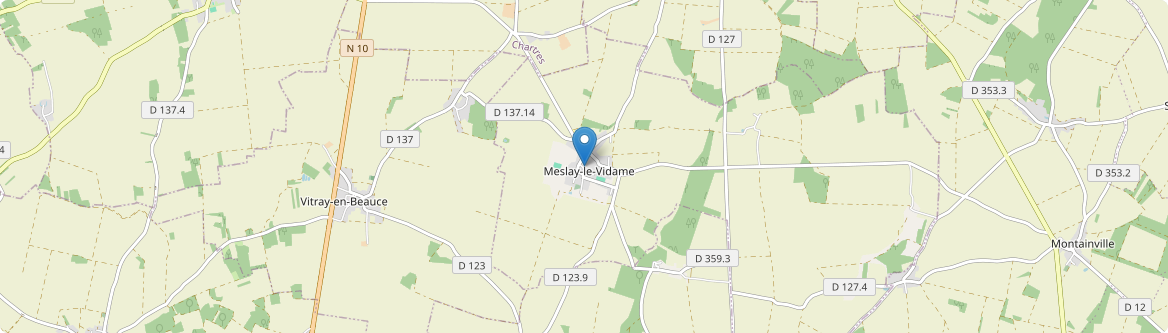 Meslay-le-Vidame - Carte