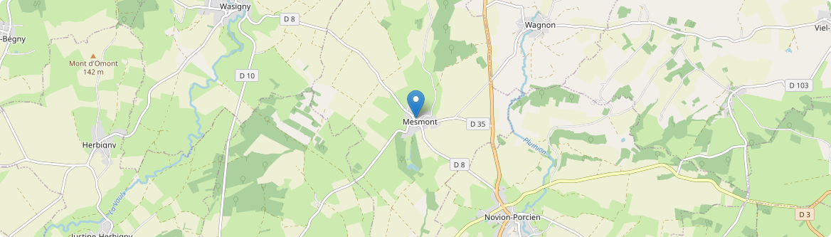 Mesmont - Carte