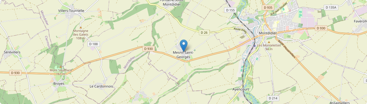 Mesnil-Saint-Georges - Carte
