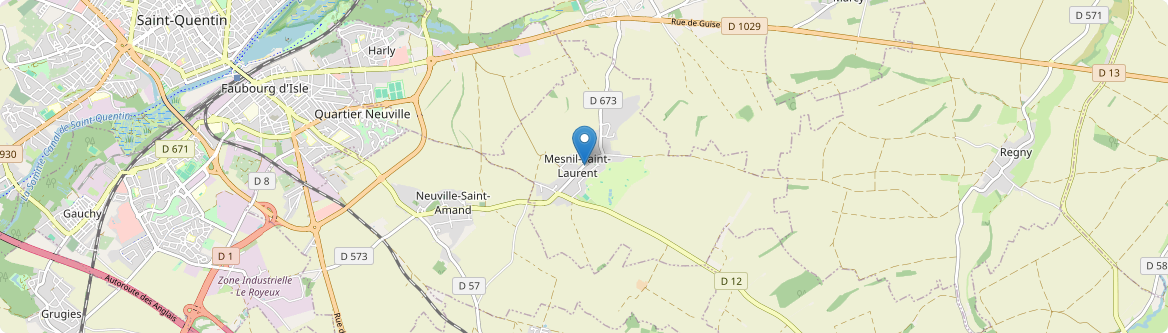 Mesnil-Saint-Laurent - Carte