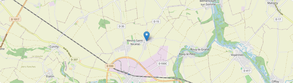 Mesnil-Saint-Nicaise - Carte