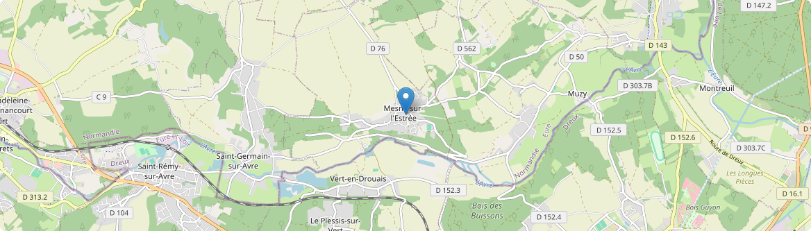 Mesnil-sur-l'Estrée - Carte