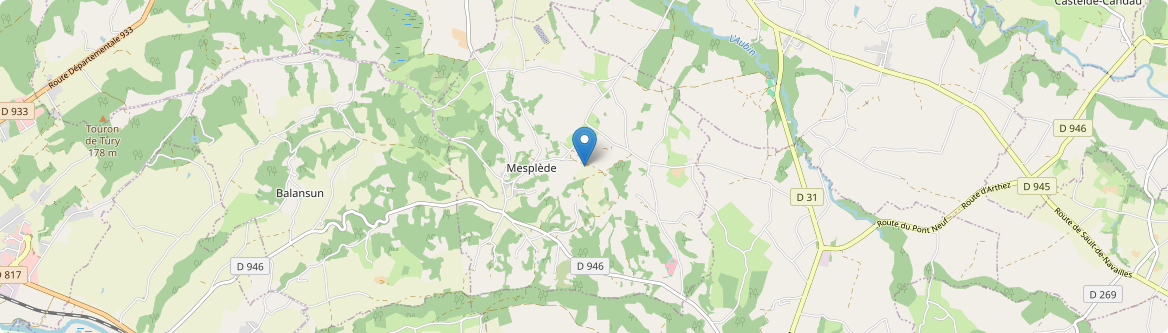 Mesplède - Carte