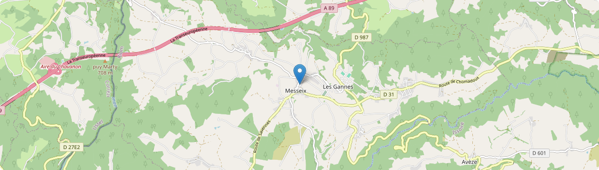 Messeix - Carte