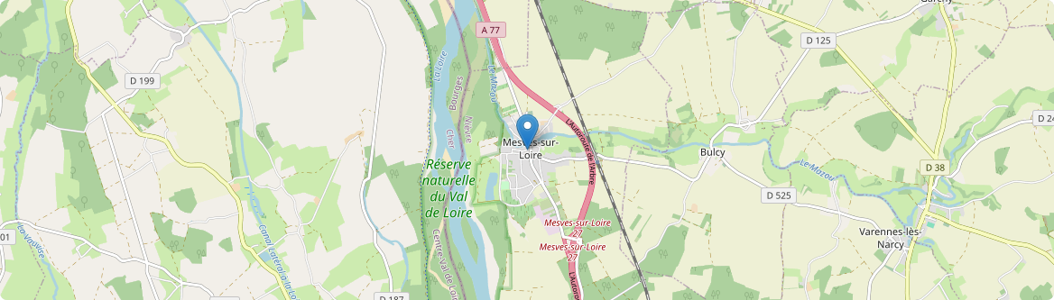 Mesves-sur-Loire - Carte