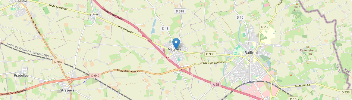 Méteren - Carte