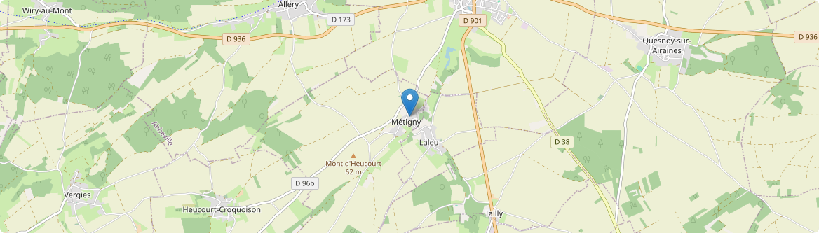 Métigny - Carte