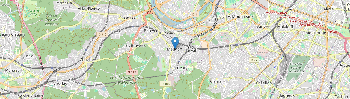 Meudon - Carte