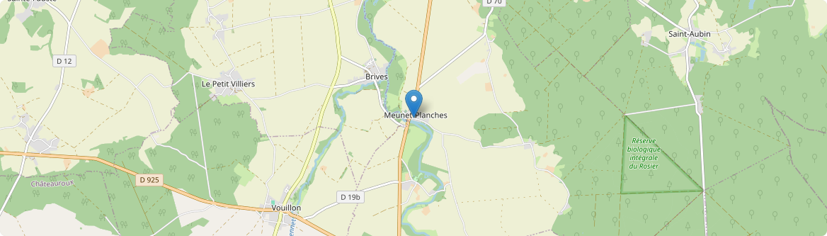 Meunet-Planches - Carte