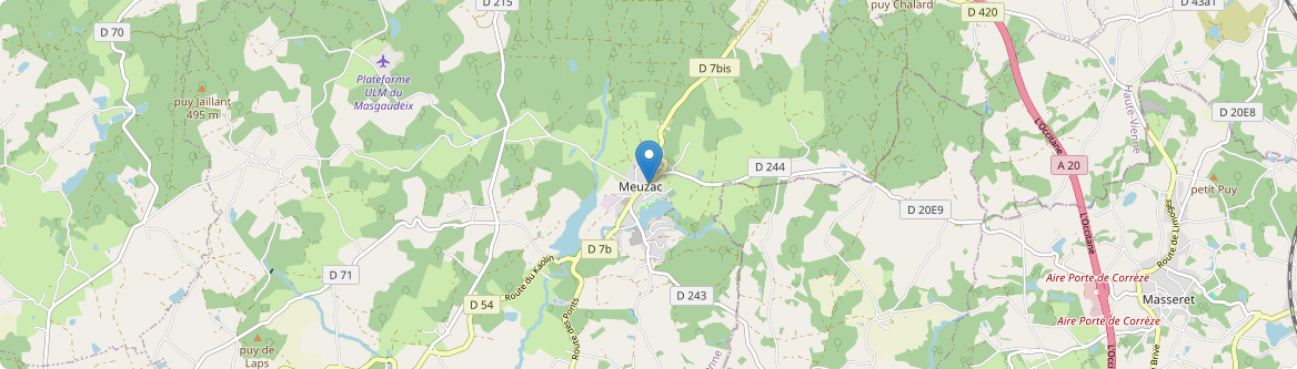 Meuzac - Carte