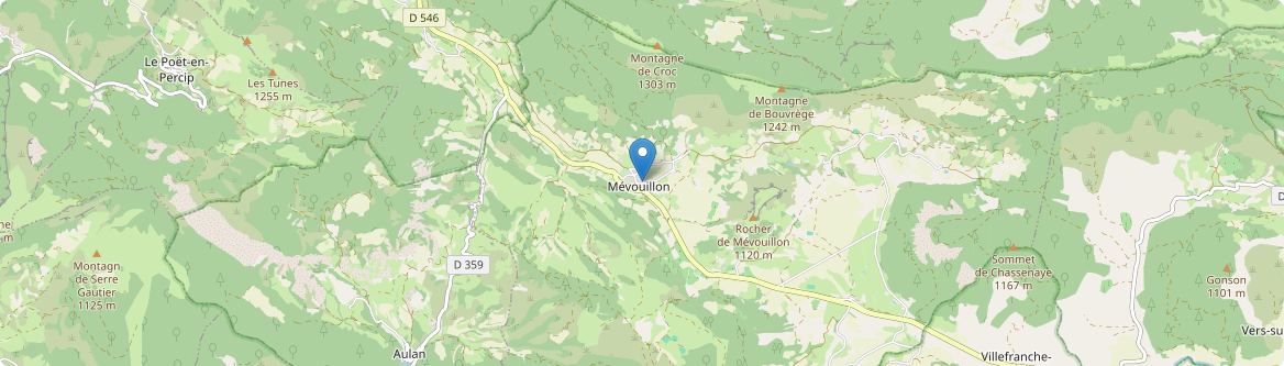 Mévouillon - Carte