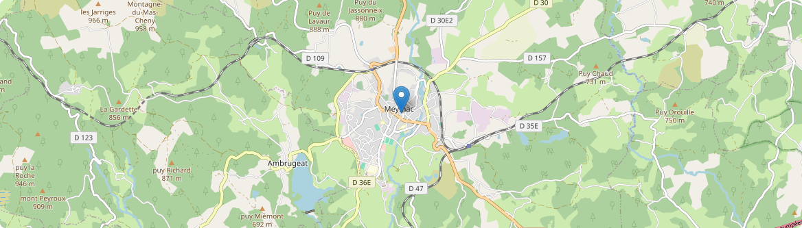 Meymac - Carte