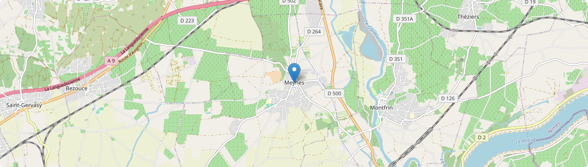 Meynes - Carte