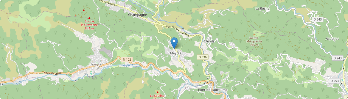 Meyras - Carte