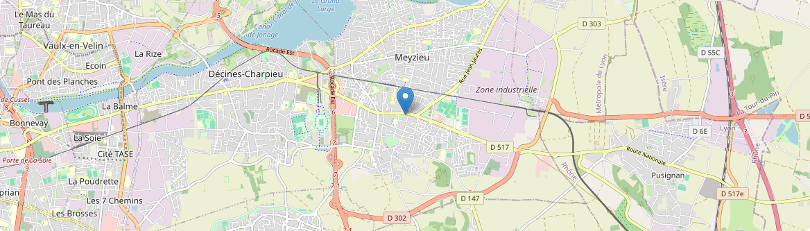 Meyzieu - Carte