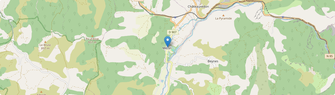 Mézel - Carte